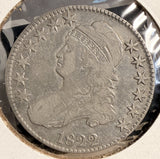 1822 Capped Bust Half Dollar, O-106  R.3. Nice F+  (19692)