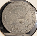1822 Capped Bust Half Dollar, O-106  R.3. Nice F+  (19692)