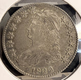 1822 Capped Bust Half Dollar, O-106  R.3. Choice AU  (19694)