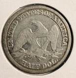 1848-O  Seated Liberty Half Dollar, Nicely Circulated,  (19704)