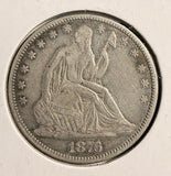 1876 Seated Liberty Half Dollar, Choice AU.  (19714)