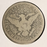 1893-S Barber Half Dollar, Key Date, Circulated . (19720)