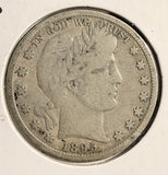 1895-S Barber Half Dollar, Nicely Circulated VG/F. (19726)