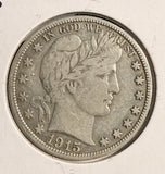 1915-S Barber Half Dollar, Nice XF. (19748)
