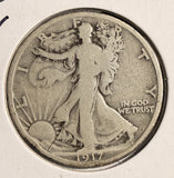1917-D Rev. Walking Liberty Half Dollar, Nicely Circulated. (19750)