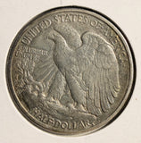 1918-S Walking Liberty Half Dollar, AU Details. (19752)