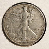 1920-S Walking Liberty Half Dollar, VF+. (19754)