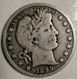 1895-S Barber Half Dollar, VG+, Key Date (19802)