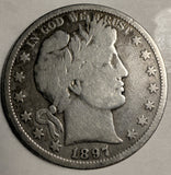 1897-S Barber Half Dollar, VG+, Key Date (19806)
