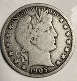 1905-S Barber Half Dollar, Fine,  (19810)
