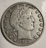 1912-D Barber Half Dollar, XF,  (19814)
