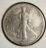 1916 Walking Liberty Half Dollar, Choice AU,  (19820)