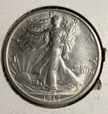 1917 Walking Liberty Half Dollar, Unc Details,  (19822)