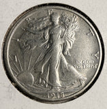 1918-S Walking Liberty Half Dollar, AU Details.  (19832)