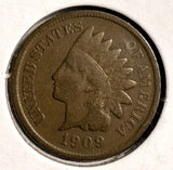 1909-S Indian Head Cent, Nicely Circulated. (19867)