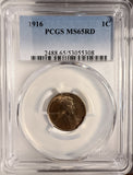 1916 Lincoln Wheat Cent, MS65RD, PCGS  (19928)