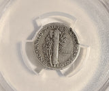 1942/1-D Mercury Head Dime, VF25 PCGS (19942)