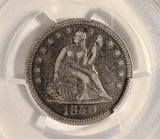 1850 Seated Liberty Quarter, Key Date Fine Det. PCGS (19946)