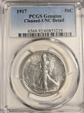 1917 Walking Liberty Half Dollar, Uncirculated Detail PCGS. (19952)