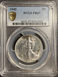 1942 Walking Liberty Half Dollar, Proof 67 PCGS (19962)