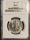 1947 Walking Liberty Half Dollar, MS65 NGC (19966)