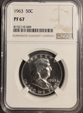 1963 Franklin Half Dollar, PF67 NGC (19970)