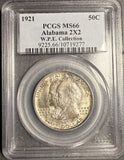 1921 Alabama 2X2 Half Dollar, MS66 PCGS, W.P.E Collection (19972)