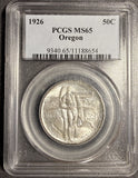 1926 Oregon Half Dollar, MS65 PCGS,  (19974)