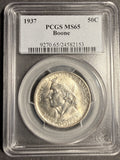 1937 Boone Half Dollar, MS65 PCGS,  (19984)