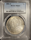 1882-S Morgan Silver Dollar, MS65 PCGS (19998)