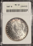 1887 Morgan Silver Dollar, MS62 ANACS (20005)
