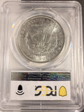 1890 Morgan Silver Dollar, MS63 PCGS (20009)