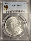 1890-S Morgan Silver Dollar, MS62 PCGS GS (20015)