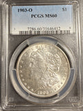 1903-O  Morgan Silver Dollar, MS60 PCGS  (20026)