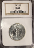 1947 Walking Liberty Half Dollar, MS64 NGC. (20100)