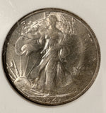 1947-D Walking Liberty Half Dollar, MS66 NGC. (20116)