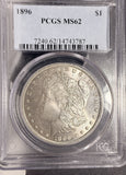 1896 Morgan Silver Dollar, MS62 PCGS. (20122)