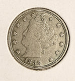 1883 With Cents, Liberty "V" Nickel, XF (20132)