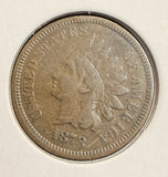 1878 Indian Head Cent, Choice VF. (20136)