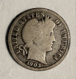 1903-S Barber Dime, Nicely Circulated (20142)