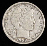 1908-O Barber Half Dollar, Nicely Circulated (20156)
