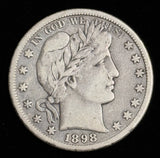 1898-S Barber Half Dollar, Nicely Circulated (20160)