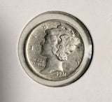 1921 Mercury Head Dime, AU (20178)