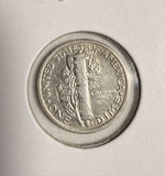 1921 Mercury Head Dime, AU (20178)