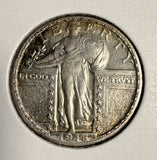 1918-D Standing Liberty Quarter, Choice AU  (20184)