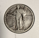 1918-S Standing Liberty Quarter, Nicely Circulated.  (20186)