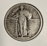 1919 Standing Liberty Quarter, Nicely Circulated.  (20190)