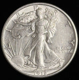 1918 Walking Liberty Half Dollar, Nice AU+ (20224)