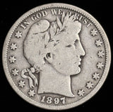 1897-S Barber Half Dollar, Nicely Circulated Key Date (20226)