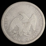 1865 Seated Liberty Dollar, Nicely Circulated, (20232)